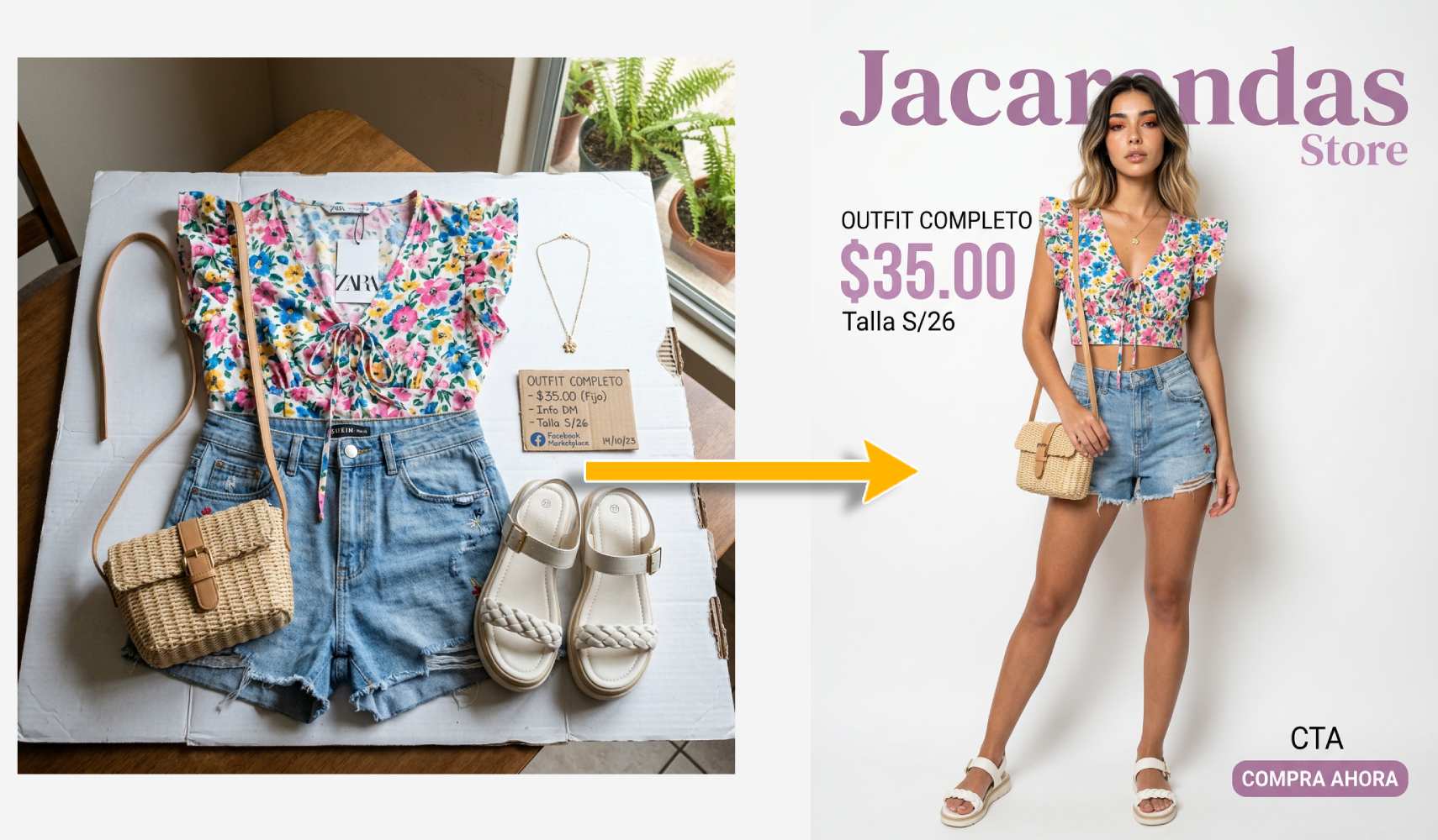 Creativo de ropa generado con IA